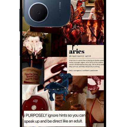 Zodiac Aries Oppo A5x 5G Glass Case
