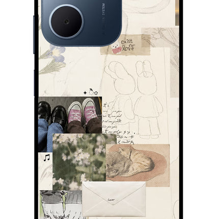 Soft Aesthetic Oppo A5x 5G Glass Case