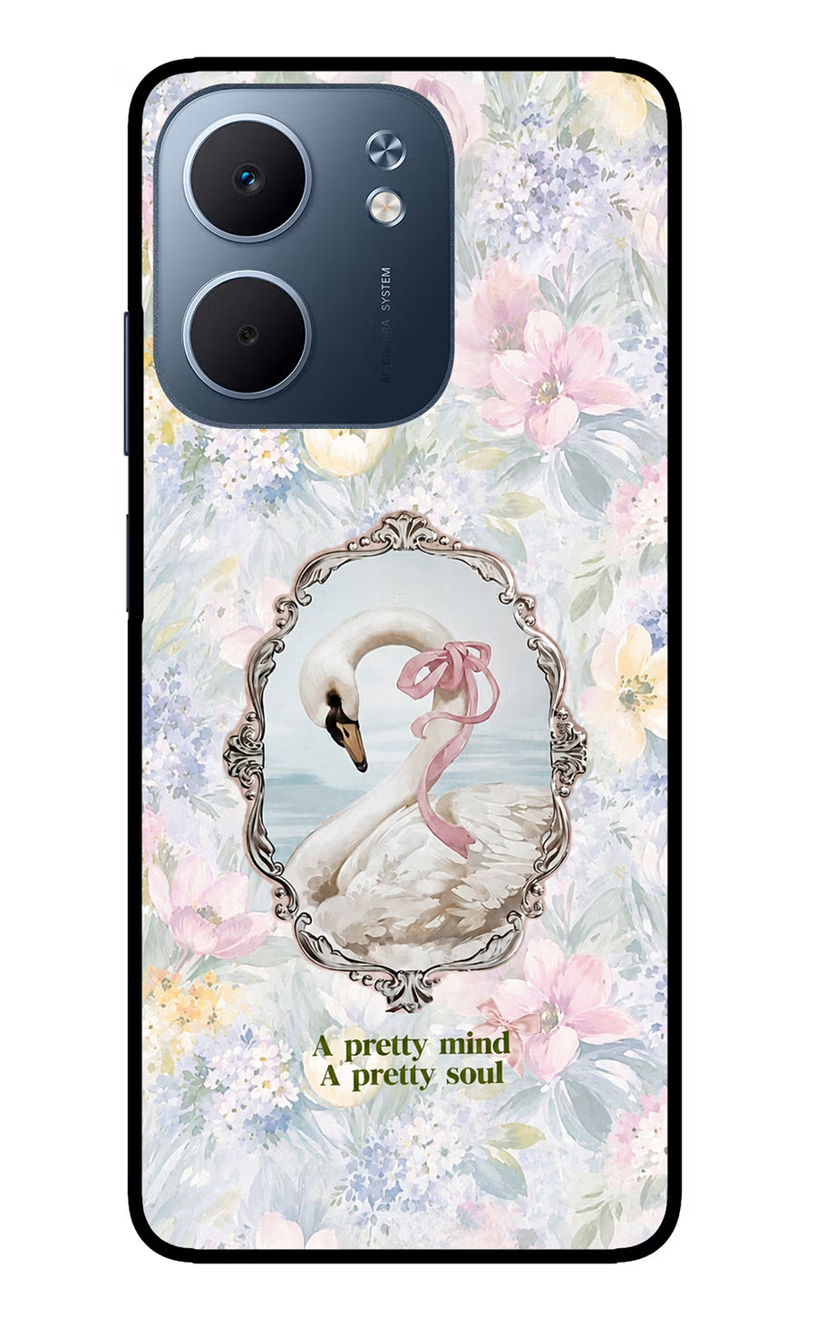 Pretty Mind Pretty Soul Oppo A5x 5G Back Cover, Glass case