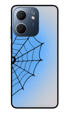 Blue Web Oppo A5x 5G Glass Case Back Cover by Casekaro