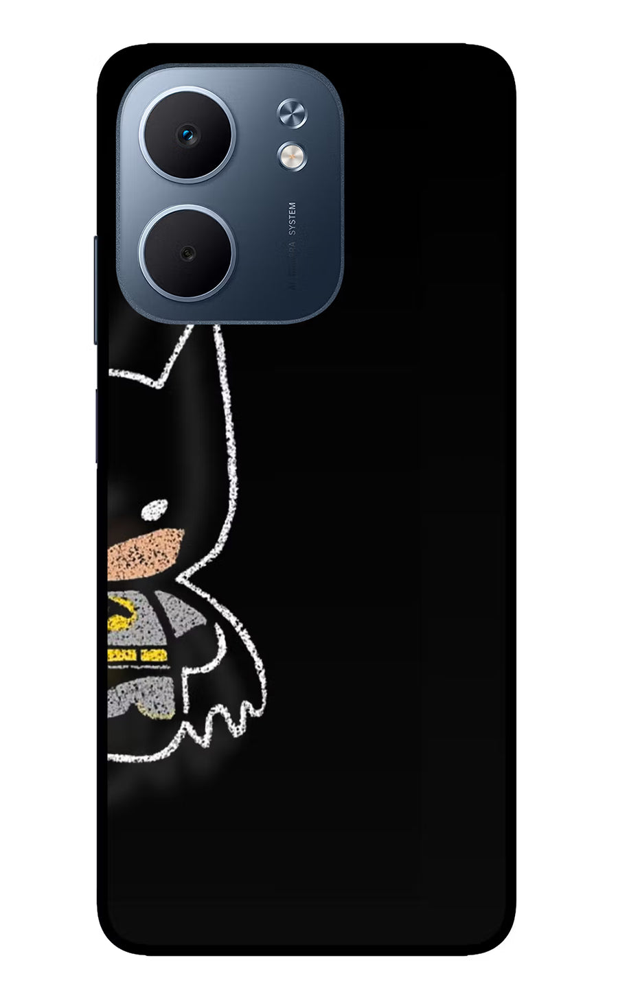 Bat Kitty Oppo A5x 5G Back Cover, Glass case
