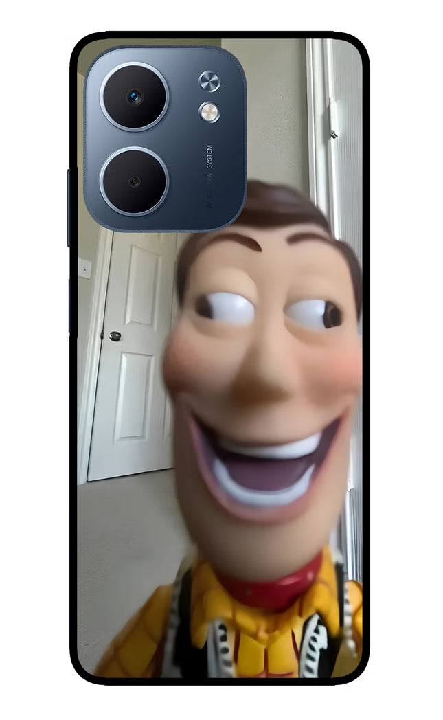 Side Eye Woody Oppo A5x 5G Glass Case