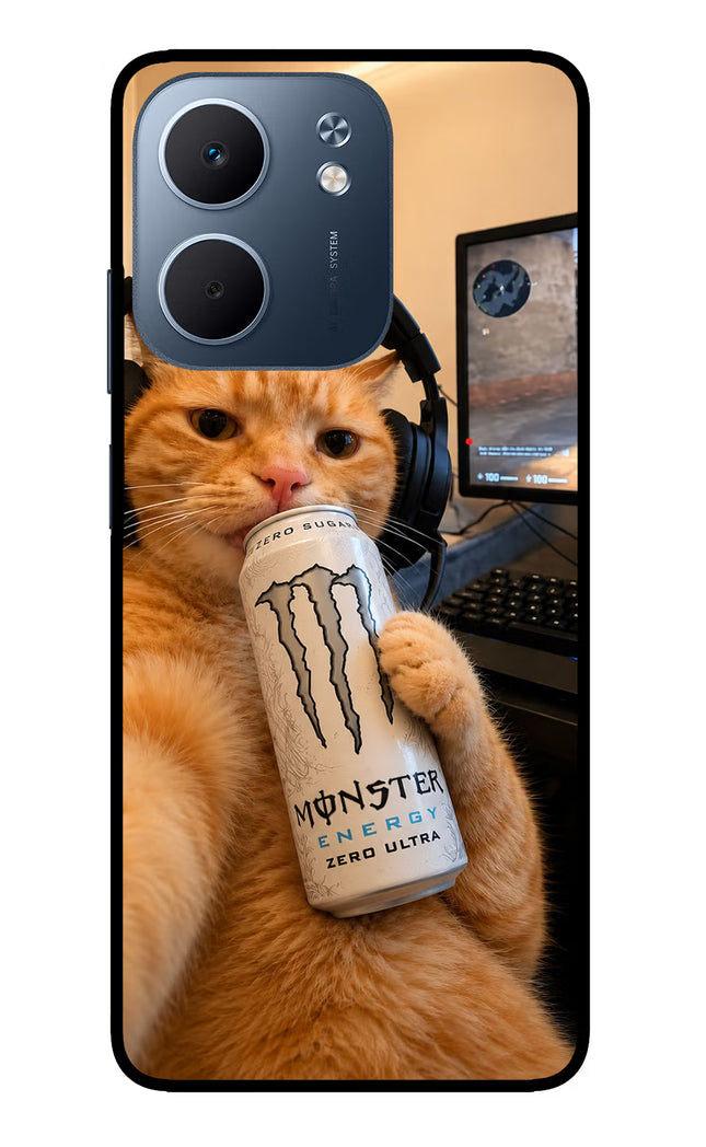 Gamer Cat Energy Oppo A5x 5G Glass Case