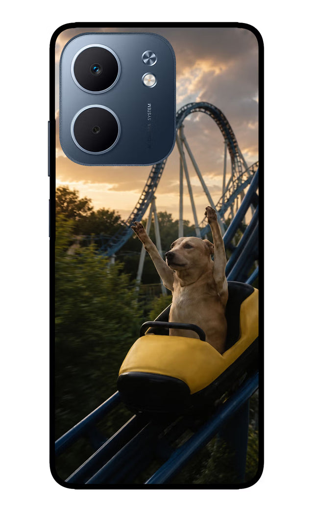 Rollercoaster Dog Oppo A5x 5G Glass Case