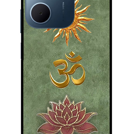 Om & Lotus Oppo A5x 5G Glass Case
