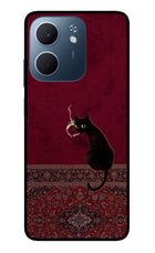 Midnight Cat Oppo A5x 5G Glass Case
