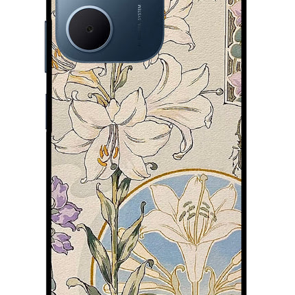 White Lily Oppo A5x 5G Glass Case