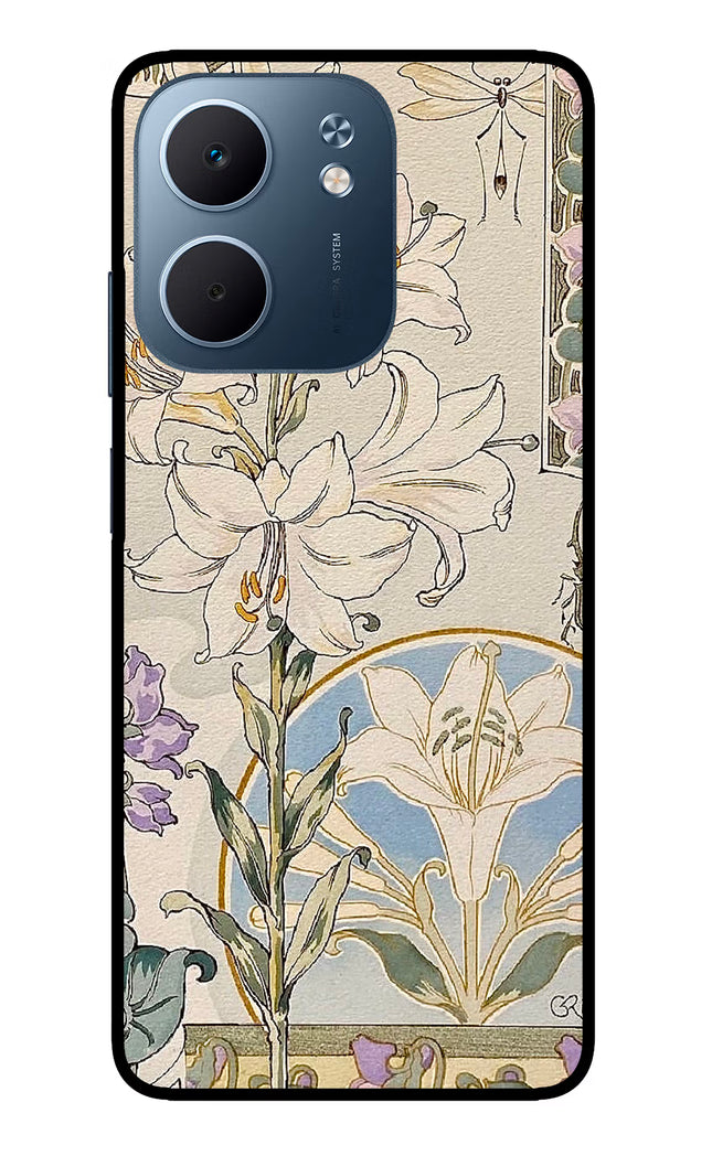White Lily Oppo A5x 5G Glass Case