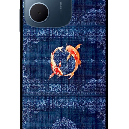 Koi Blue Oppo A5x 5G Glass Case