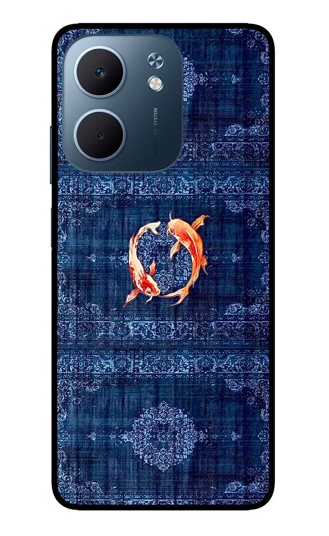 Koi Blue Oppo A5x 5G Glass Case