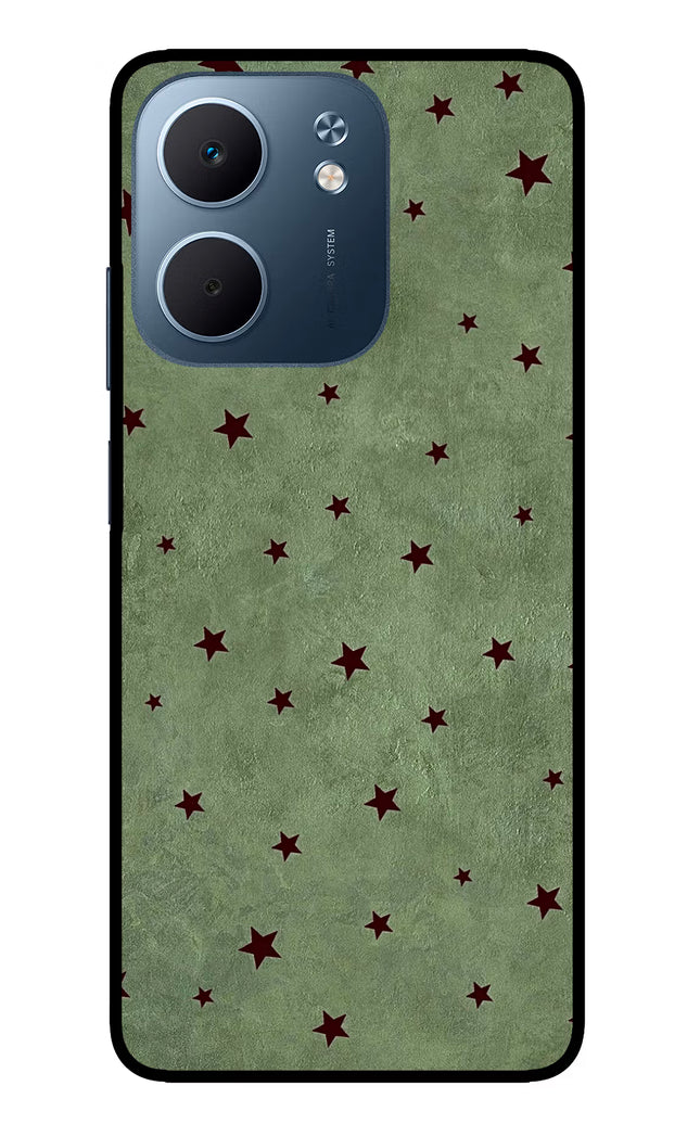 Green Stars Oppo A5x 5G Glass Case