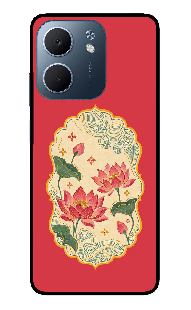 Pink Lotus Oppo A5x 5G Glass Case