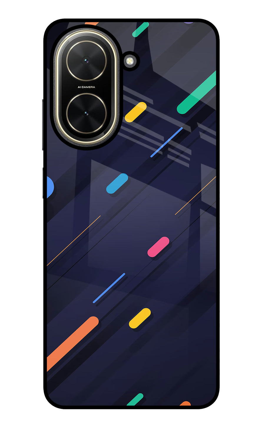 Abstract Design Poco C71 Back Cover, Glass case