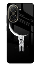 Moon Space Poco C71 Glass Case Back Cover by Casekaro