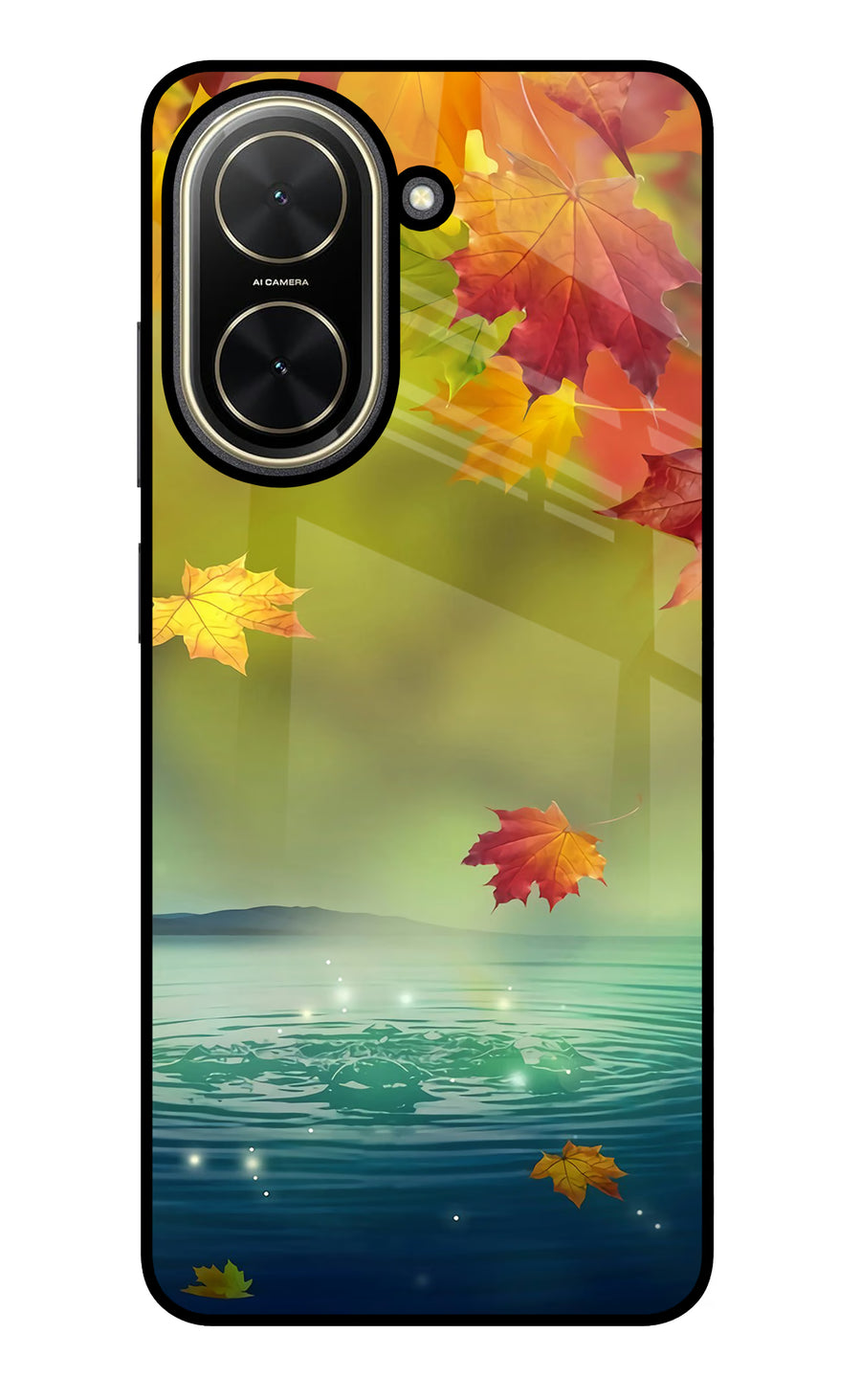 Flowers Poco C71 Back Cover, Glass case