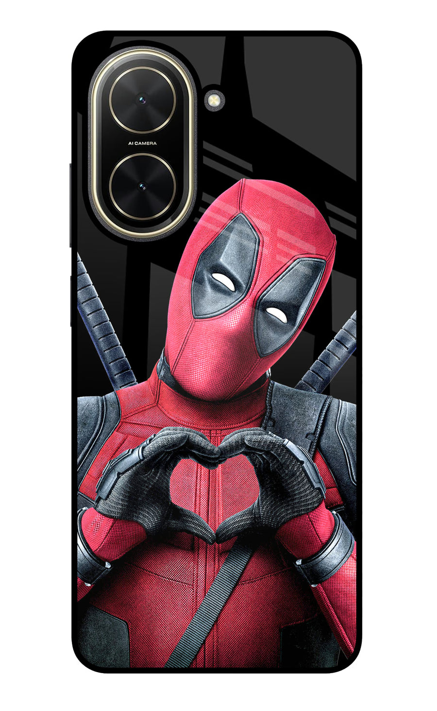 Deadpool Poco C71 Back Cover, Glass case