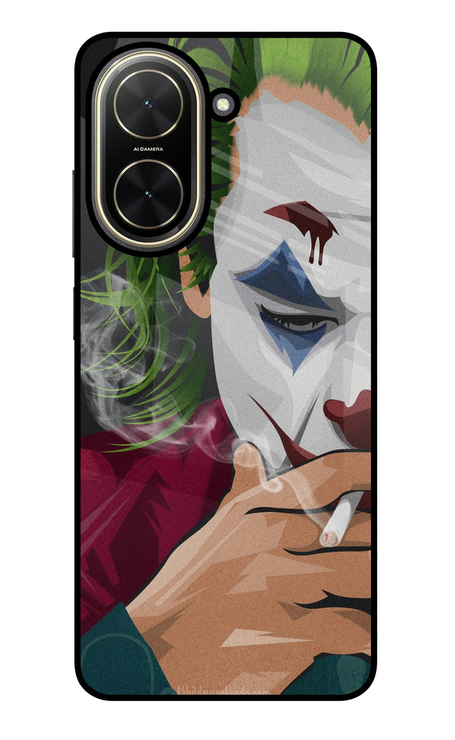 Joker Smoking Poco C71 Back Cover, Glass case
