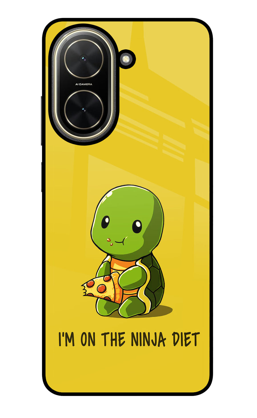 I'm on Ninja Diet Poco C71 Back Cover, Glass case