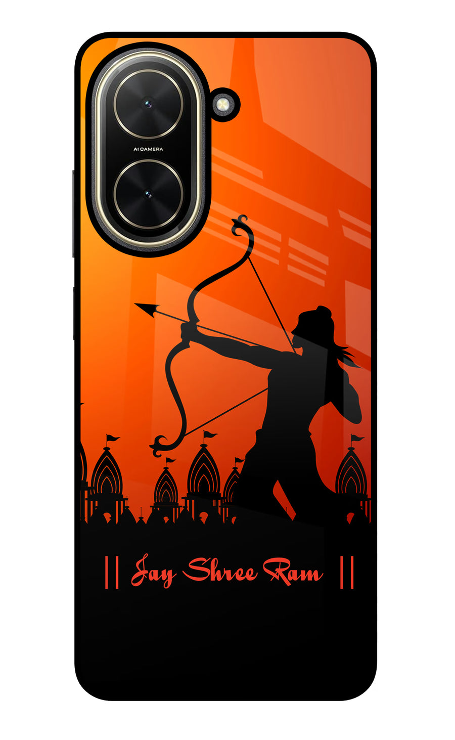 Lord Ram - 4 Poco C71 Back Cover, Glass case