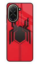 Spider Poco C71 Glass Case Back Cover by Casekaro