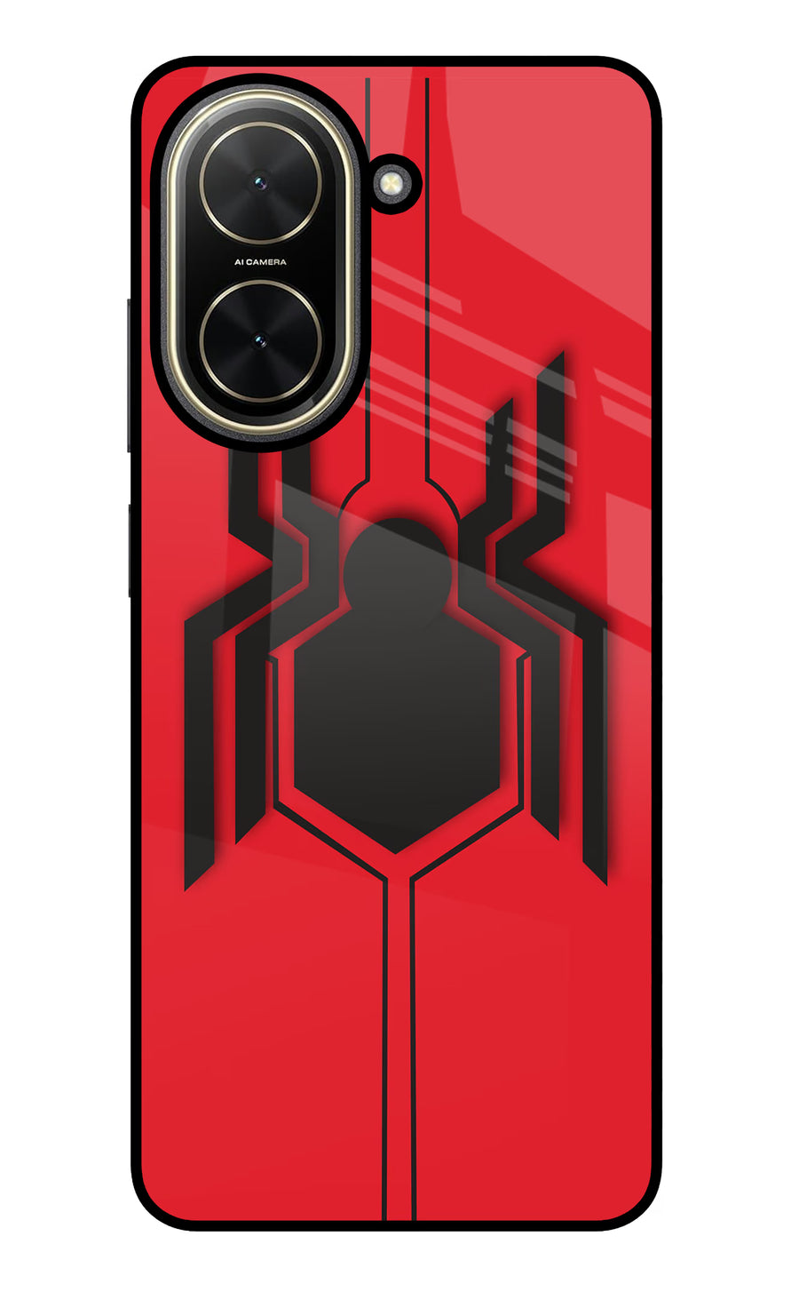 Spider Poco C71 Back Cover, Glass case