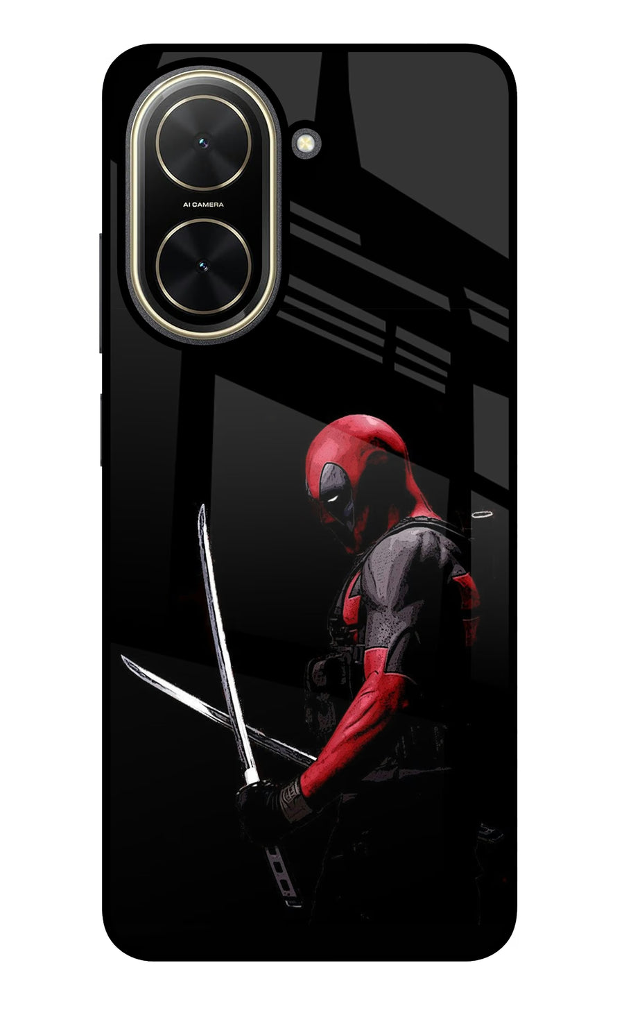 Deadpool Poco C71 Back Cover, Glass case