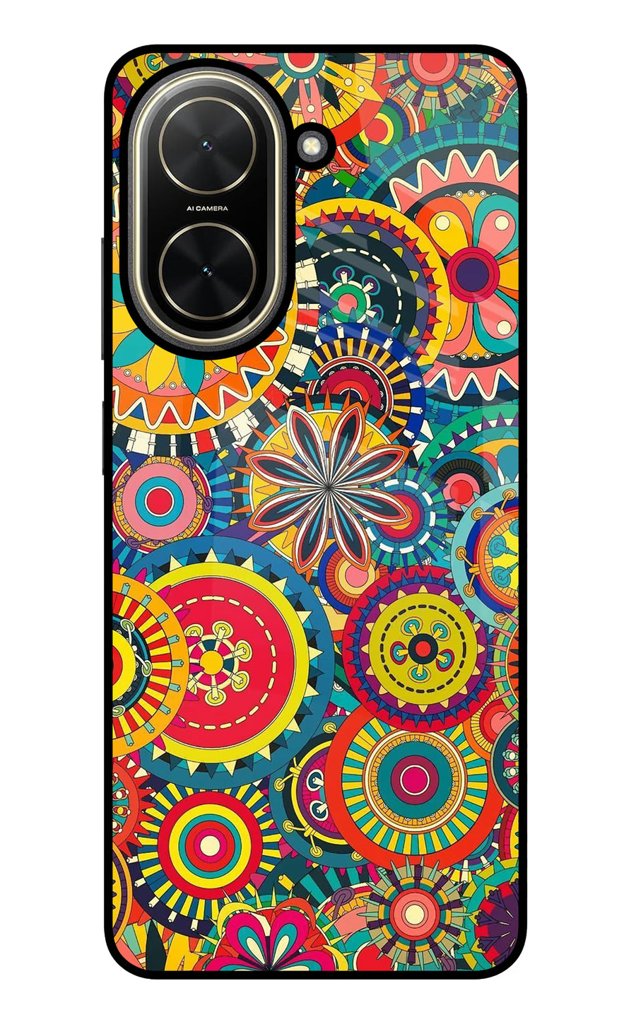 Gol Gol Art Poco C71 Back Cover, Glass case