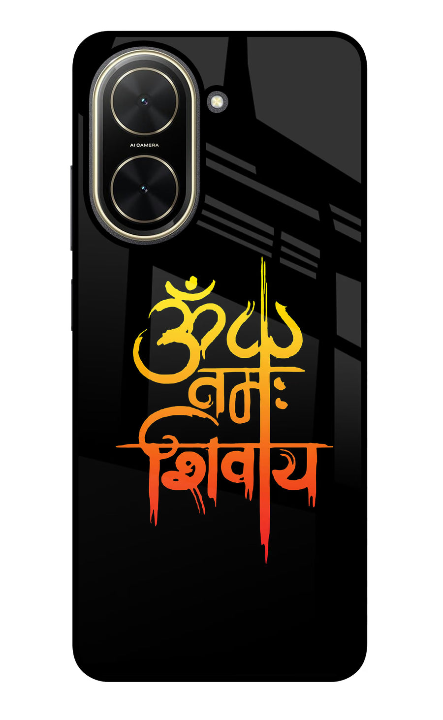 Om Namah Shivay Poco C71 Back Cover, Glass case