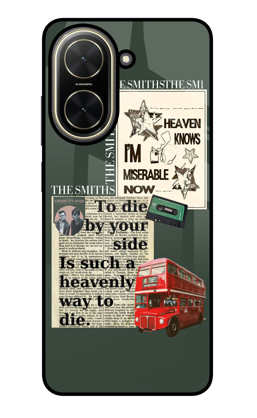 The Smiths Poco C71 Back Cover, Glass case