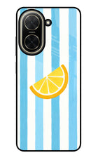 Summer Lemon Poco C71 Glass Case Back Cover by Casekaro