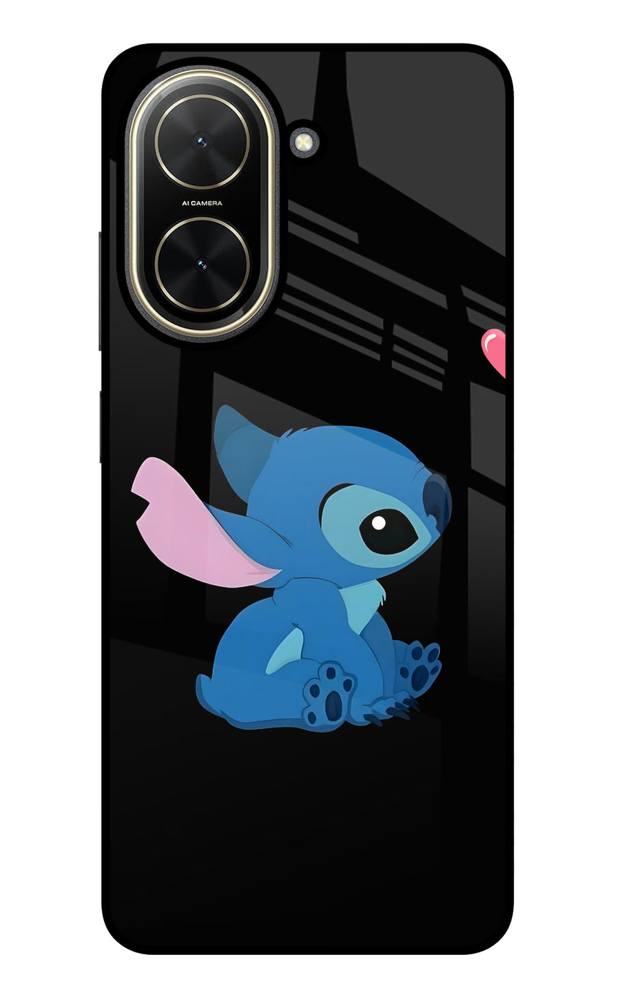 Stitch Crush Poco C71 Back Cover, Glass case