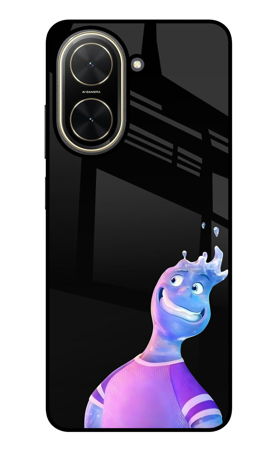 Wade Wave Poco C71 Back Cover, Glass case