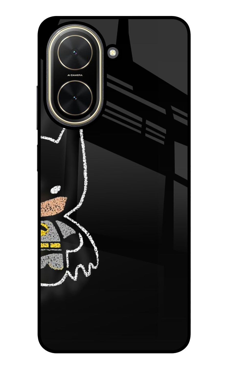 Bat Kitty Poco C71 Back Cover, Glass case