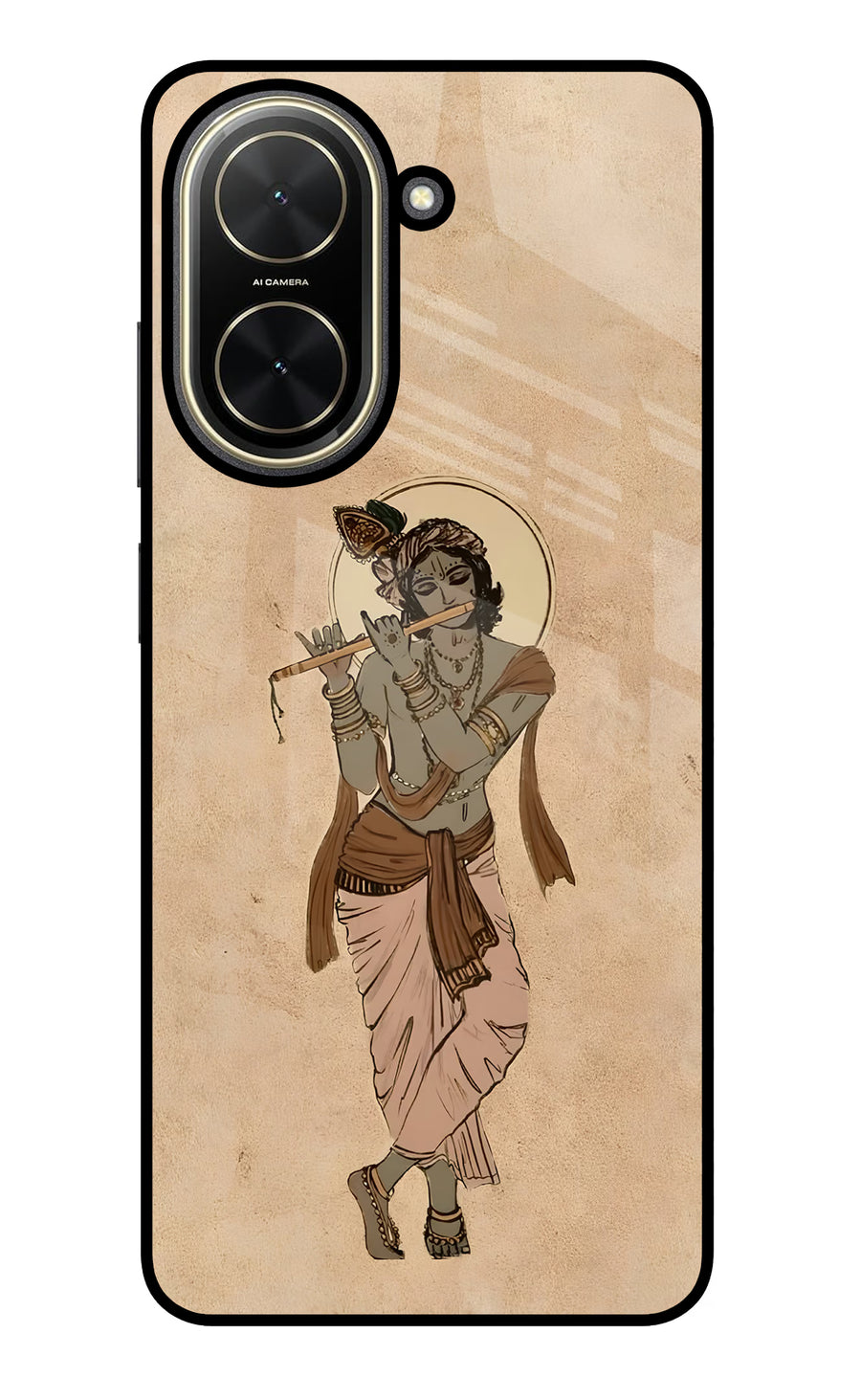 Krishna Poco C71 Back Cover, Glass case