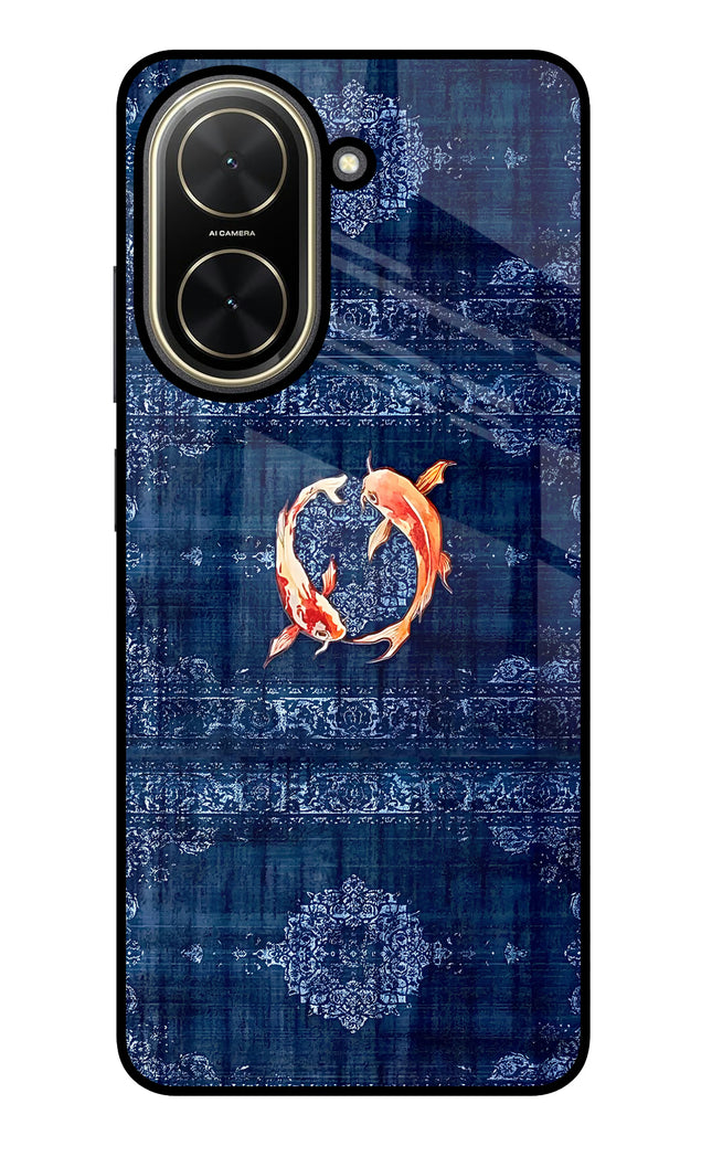 Koi Blue Poco C71 Glass Case