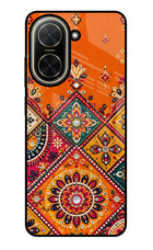 Kutch Glow Poco C71 Glass Case Back Cover by Casekaro