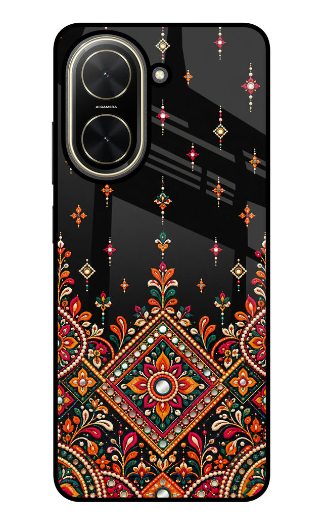 Noir Mehfil Poco C71 Glass Case
