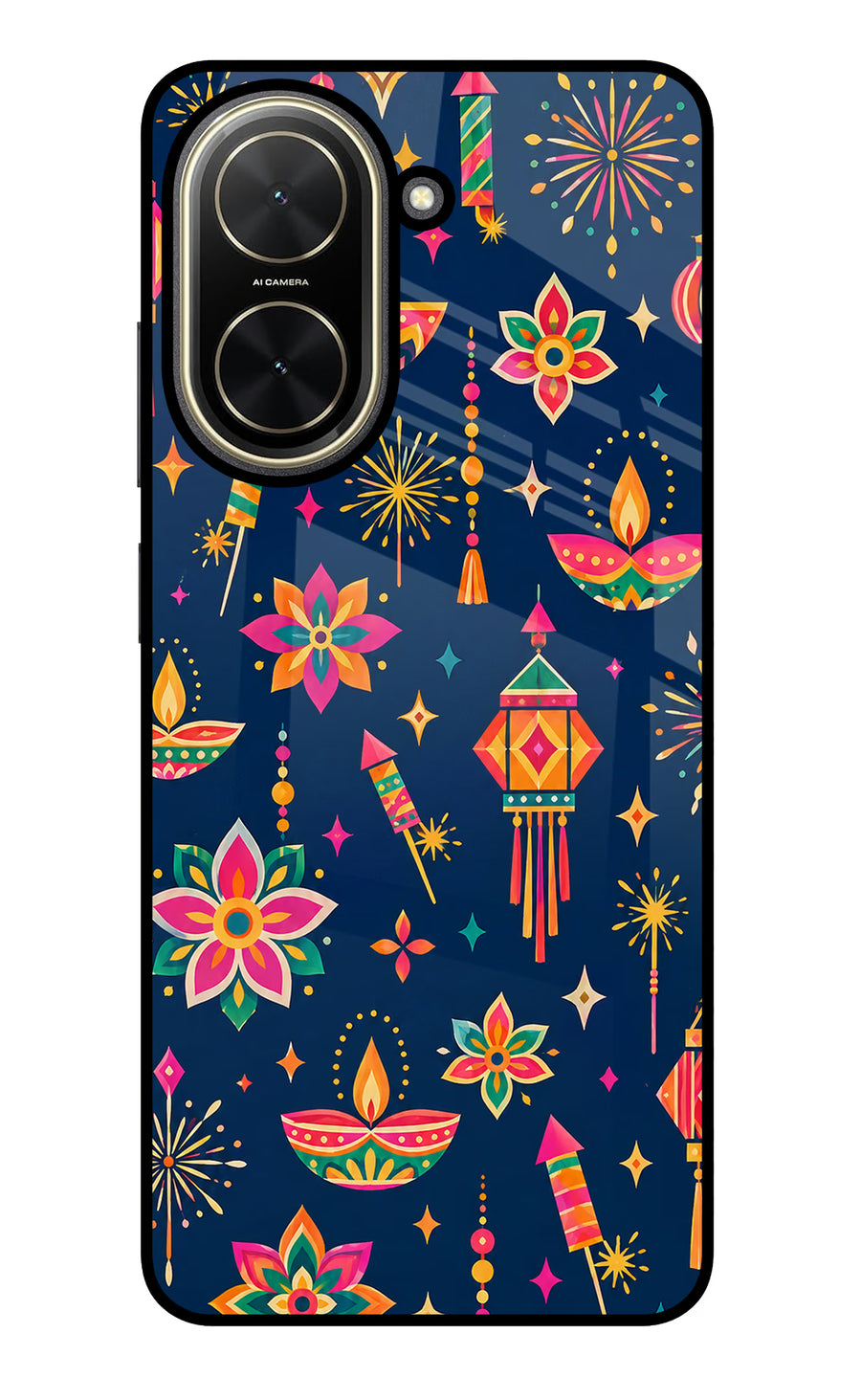 Festive Pop Poco C71 Back Cover, Glass case