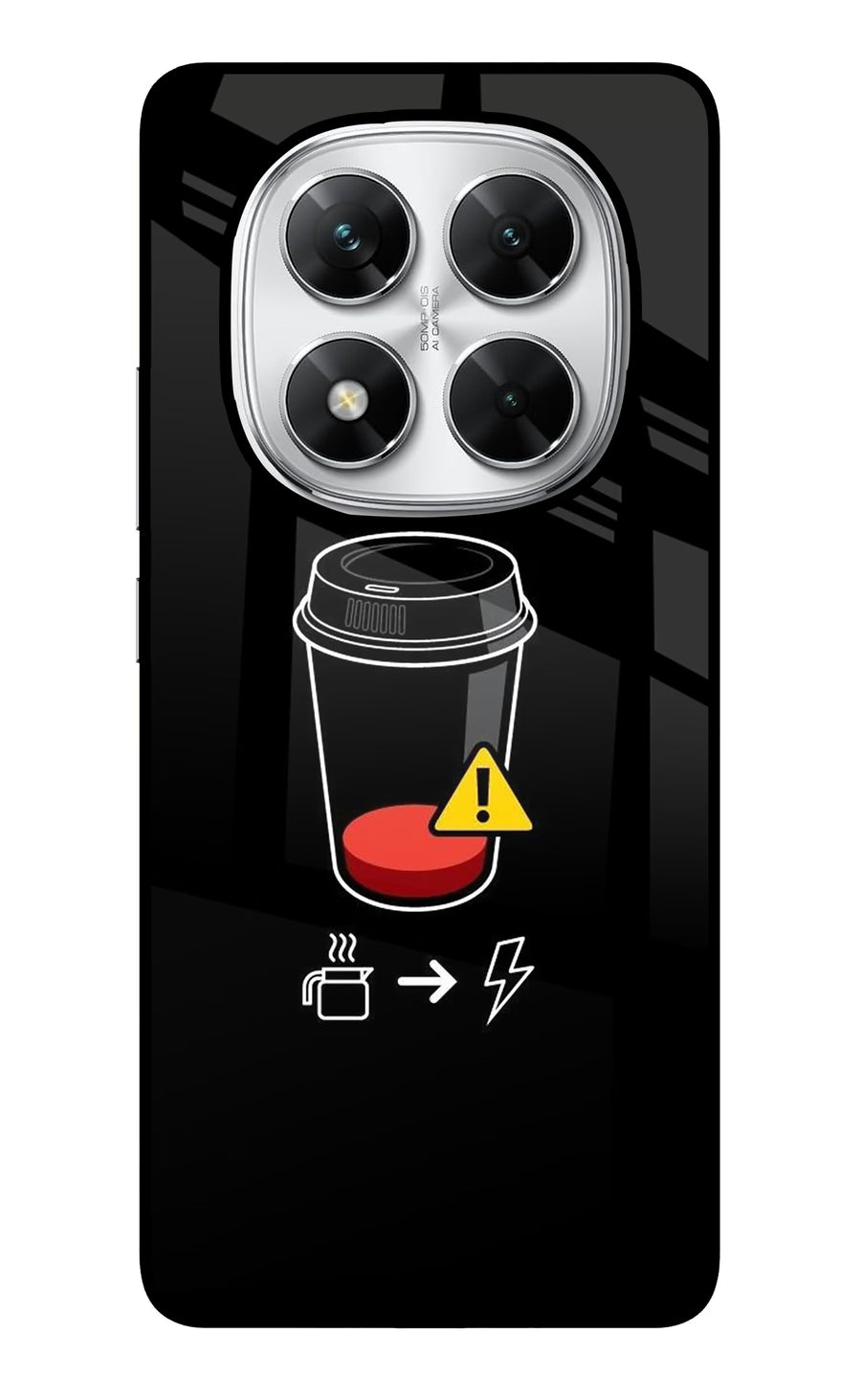 Coffee Poco X7 5G Back Cover, Glass case