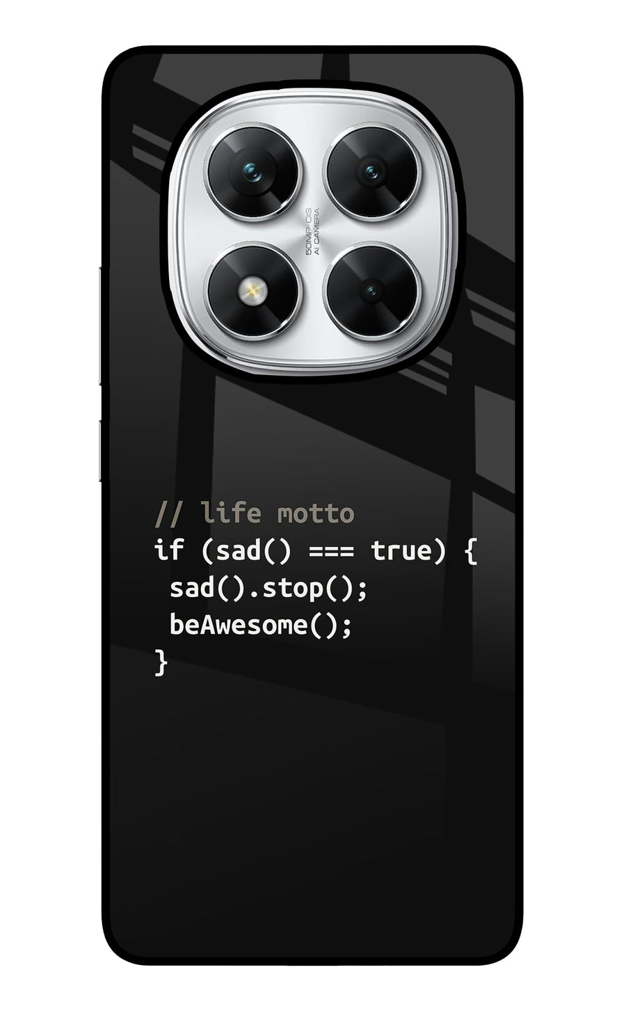 Life Motto Code Poco X7 5G Back Cover, Glass case