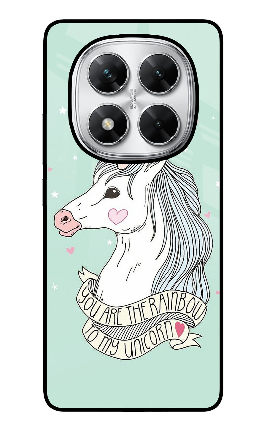 Unicorn Wallpaper Poco X7 5G Back Cover, Glass case