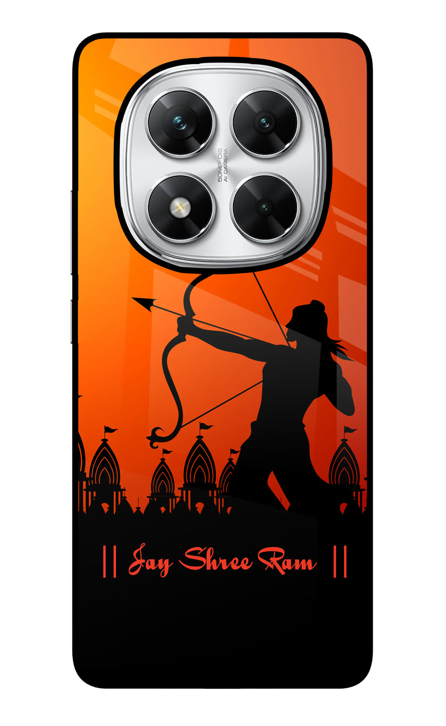 Lord Ram - 4 Poco X7 5G Back Cover, Glass case