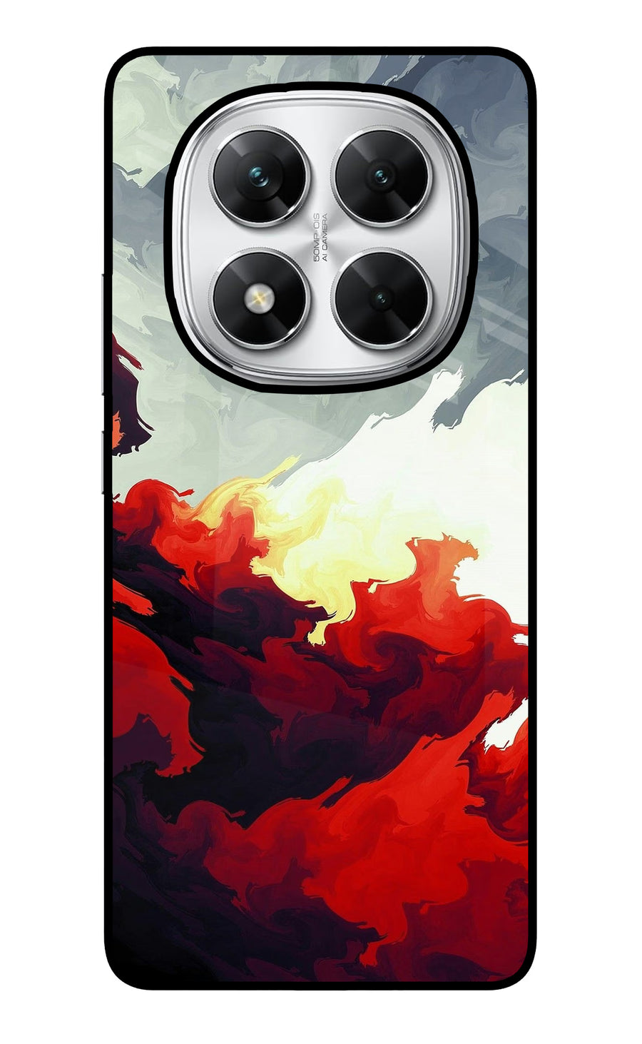 Fire Cloud Poco X7 5G Back Cover, Glass case