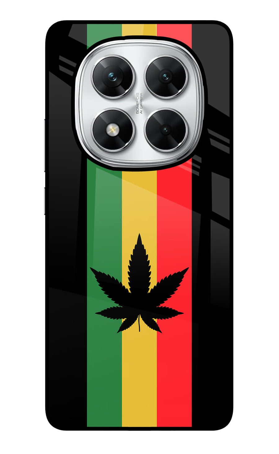 Weed Flag Poco X7 5G Back Cover, Glass case