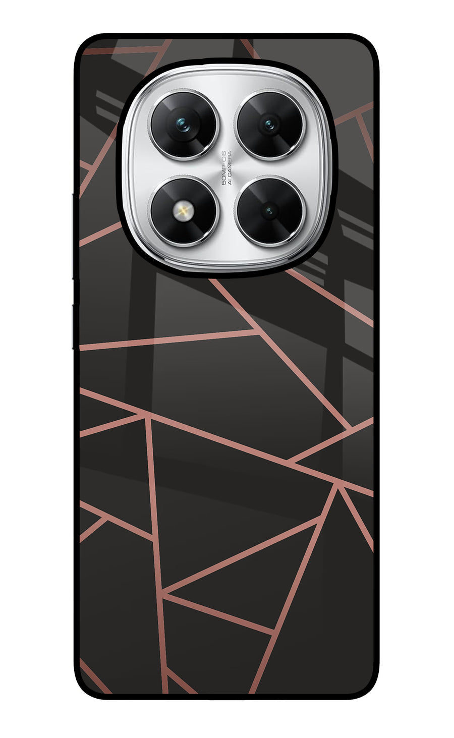 Geometric Pattern Poco X7 5G Back Cover, Glass case