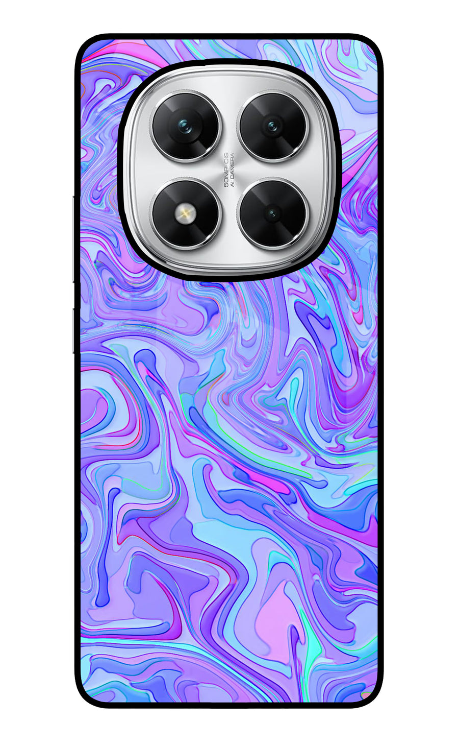 Glitter Poco X7 5G Back Cover, Glass case