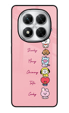 BTS names Poco X7 5G Glass Case Back Cover by Casekaro