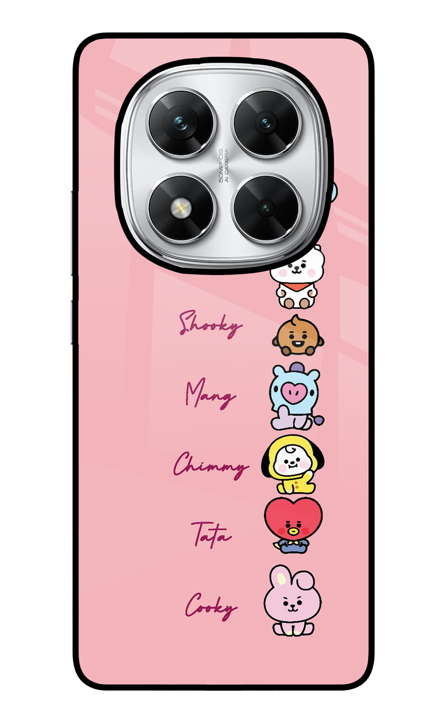 BTS names Poco X7 5G Back Cover, Glass case