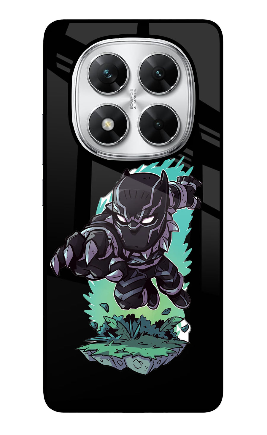 Black Panther Poco X7 5G Back Cover, Glass case
