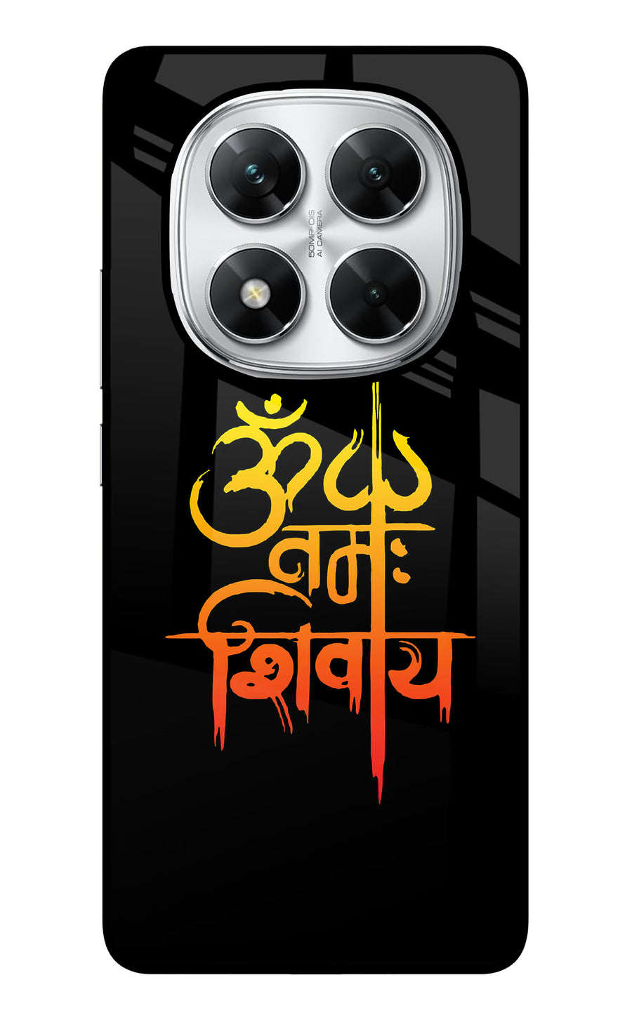 Om Namah Shivay Poco X7 5G Back Cover, Glass case
